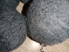 180 GR ciemno szara, grafitowa wełna włóczka - 3
