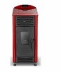 HELENA piec kominkowy, kominek na pellet 12 kW. - czerwony - 5