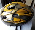 Kask rowerowy Soffatti, żółto-srebrno-czarny, używany - 1