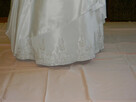 Piękna suknia ślubna Amaretta + 2 halki + bolerko +szelki - 4