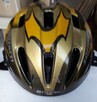 Kask rowerowy Soffatti, żółto-srebrno-czarny, używany - 2