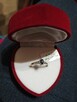 Śliczny pierścionek z szafirem i diamentami - 1
