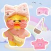 kaczka maskotka lalafanfan 30cm zabawka - 3