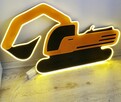 Lampka neon koparka, pokój dziecka - 1