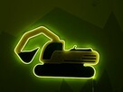 Lampka neon koparka, pokój dziecka - 9