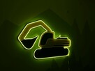Lampka neon koparka, pokój dziecka - 10