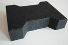 SBR kostka gumowa czerwona typu behaton 43mm - 4