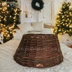 Osłona na stojak wiklinowa pod choinkę ciemna 50 cm Szczecin - 6