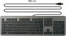 Hama Klawiatura USB z kablem KC-700 QWERTZ nowa - 2