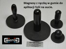 Magnes w gumie do aplikacji folii uchwyt magnes z rączką. - 5