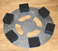 Szlifowanie betonu - segment kostka gruby korund/żywica 1 kg - 5