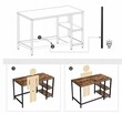 Biurko Komputerowe Stolik Rustykalne Industrialne 120x60 cm - 4