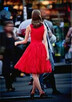 świąteczna czerwona sukienka z koronki M-sylwester/studniówk - 1