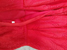 świąteczna czerwona sukienka z koronki M-sylwester/studniówk - 3