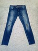 Modne jeansy skinny z dziurami, L/XL - 3