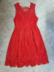 świąteczna czerwona sukienka z koronki M-sylwester/studniówk - 4