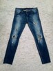 Modne jeansy skinny z dziurami, L/XL - 5