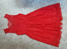 świąteczna czerwona sukienka z koronki M-sylwester/studniówk - 2