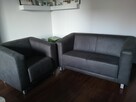 Sofa dwójka (nierozkładana) z fotelem - 1