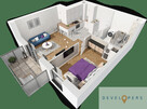 Gotowe 2 pokoje 42,85 m2 + balkon Rabaty! - 3