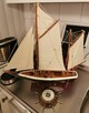 Jacht drewniany model łódka żeglarstwo dekoracja Super stan - 10