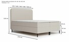 Łóżko kontynentalne LAMI, różne rozmiary i kolory !! - 3