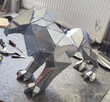 Nowoczesne rzeźby z metalu na zamówienie z oświetleniem LED - 2