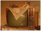 Ryba szklana figura 43 cm szkło barwione w masie PRL vintage - 3