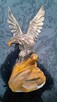 Orzeł -drewniana rzeźbiona figurka z prlu -duży 36 cm - 2