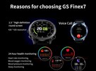 Smartwatch GS Fenix 7 , 1,5 cala ekran HD, Pomiar Cukru - 3