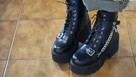 Gotyckie buty ala glany, platformy (duży rozmiar!) - 2