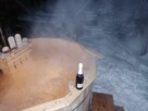 Balia ogrodowa jacuzzi z piecem wewnętrznym, pełne drewno, b - 5