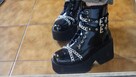 Gotyckie buty ala glany, platformy (duży rozmiar!) - 2