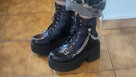 Gotyckie buty ala glany, platformy (duży rozmiar!) - 1