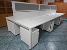 Maro - biurko 6 stanowiskowe 420x160 + 6 kontenerów - 6