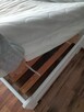 Łóżko drewniane ze stelażem IKEA i materacem 90x200 - 3