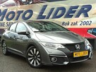 Honda Civic Serwis, II właściciel, Navi, kamera, super stan - 1