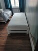 Łóżko drewniane ze stelażem IKEA i materacem 90x200 - 4