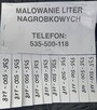 Malowanie liter nagrobkowych - 7
