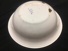 Miska biała metalowa 32 cm PRL - 12