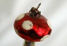 Stare bombki szklane ręcznie malowane muchomorek PRL vintage - 11