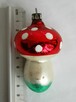 Stare bombki szklane ręcznie malowane muchomorek PRL vintage - 8
