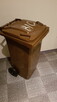 Kosz 120 l plastikowy - brązowy - 2