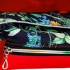 Torebka Na Ramię z Motywem Dzikich Kwiatów i Czerwoną Ekoskórą – Handmade - 5