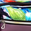 Torebka Na Ramię z Motywem Papugi i Fioletową Ekoskórą – Handmade - 4