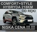 Toyota RAV-4 Hybryda 218KM Comfort Pakiet Style Dostępny od ręki 1872 zł Niska Cena