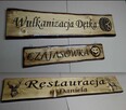 Szyld drewniany z ręcznie wykonanymi grawerem na zamówienie - 10