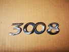 PEUGEOT 3008 emblemat napis cyfry klapy tył - 3