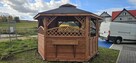 Altana ogrodowa drewniana sześciokątna wiata domek zadaszeni - 3