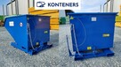 Kontener samowyładowczy, pojemnik metalowy wózek widłowy 1m3 - 4